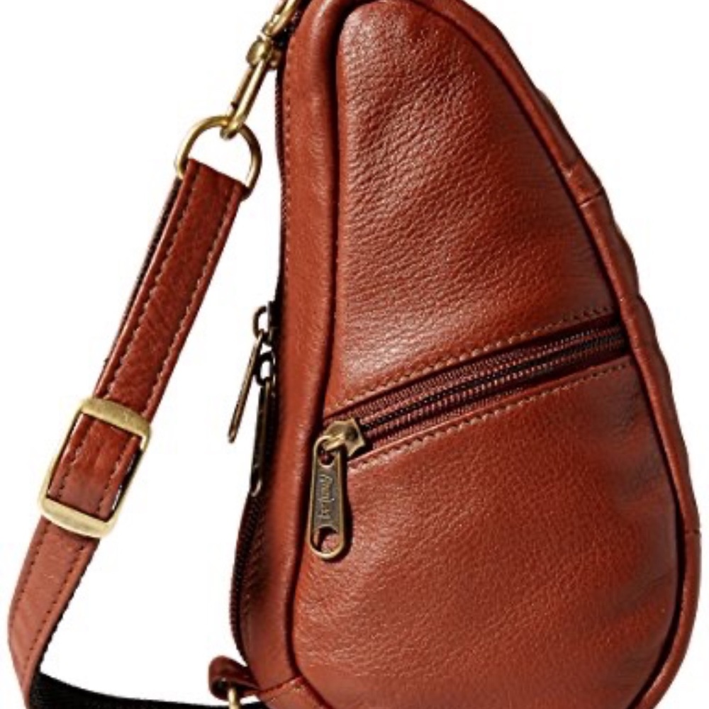 AmeriBag Small Classic Leather Healthy Back Bag Small (Espresso)